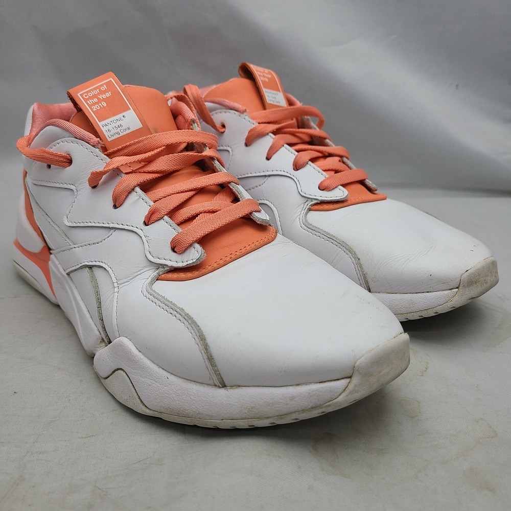 Womens Puma Pantone Leather‎ Training Shoes Living Coral 2019 Size 9